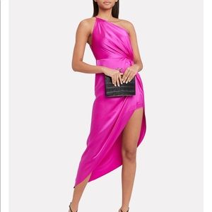 Michelle mason one shoulder dress 0
